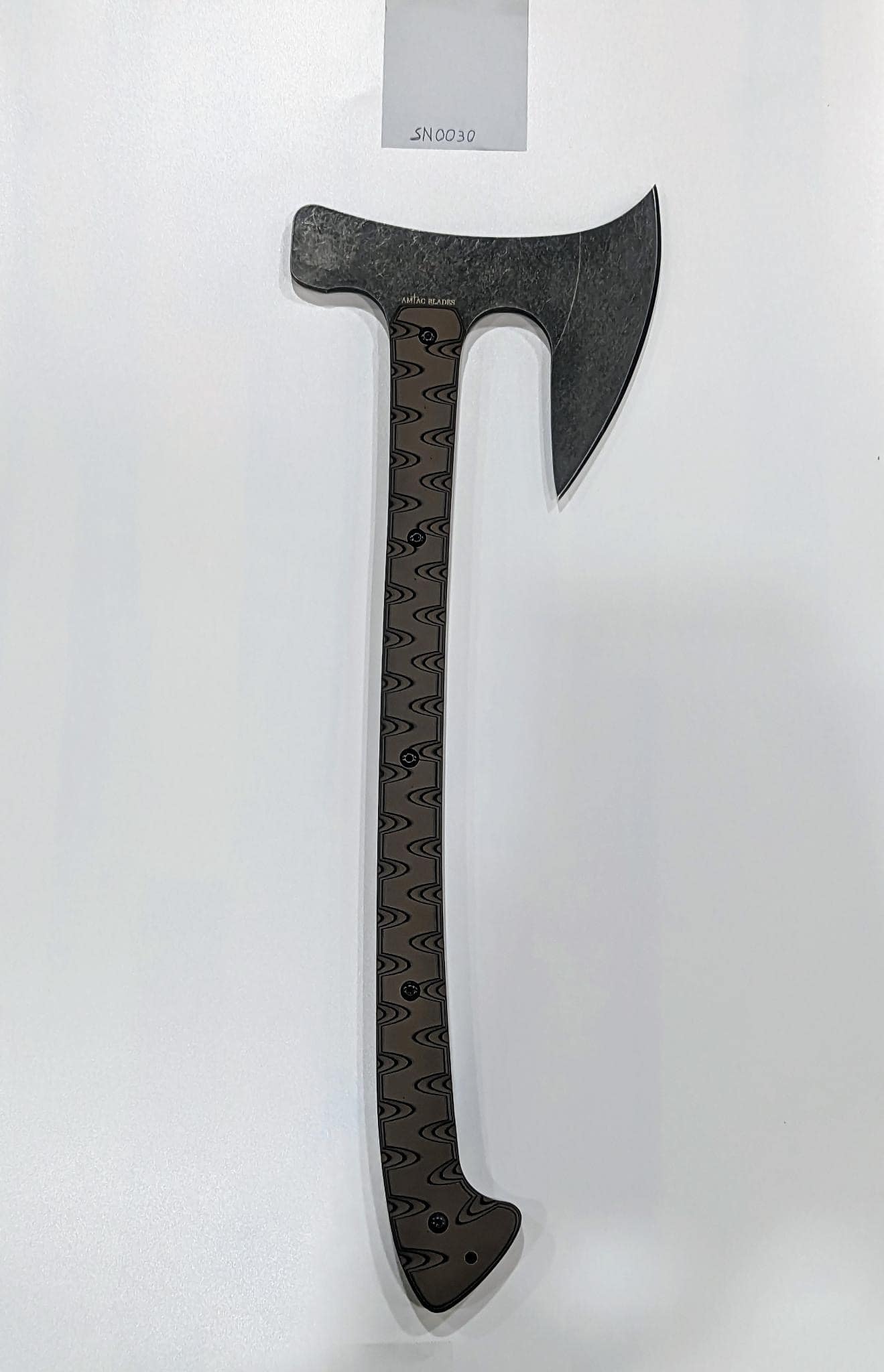 stonewash black with earth brown/black handle