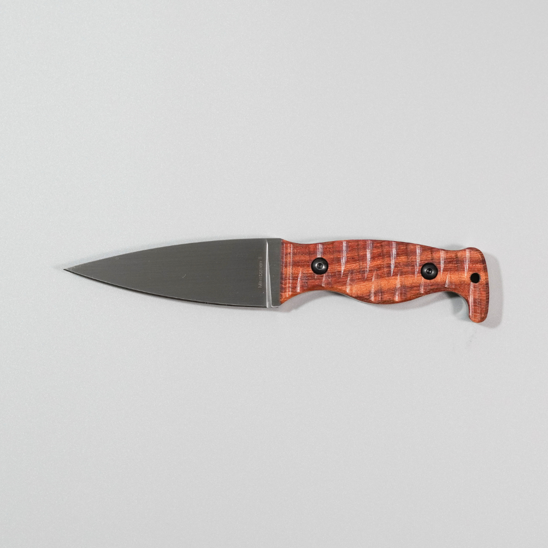 Amtac Blades Custom Magnacut Hand Satin Finished Minuteman II - Mahogany Wood Handle 788