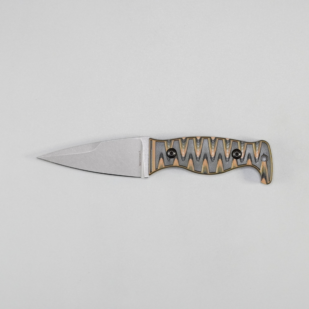 The Magnacut Custom NorthmanX (Non-Serrated) 3 Color Camo G10 Handle 341