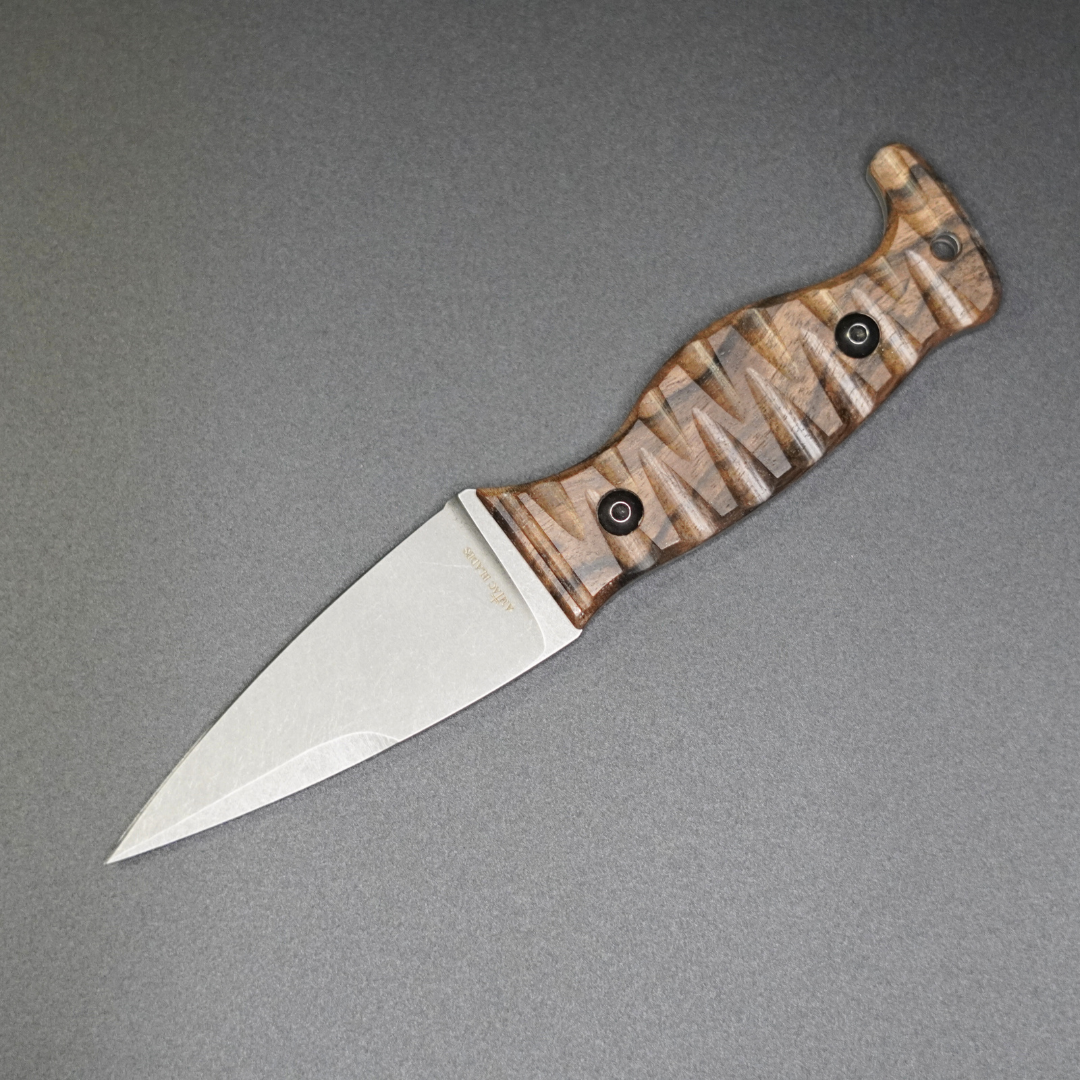 The Magnacut Custom NorthmanX (Non-Serrated) Turkish Walnut Wood Handle 339