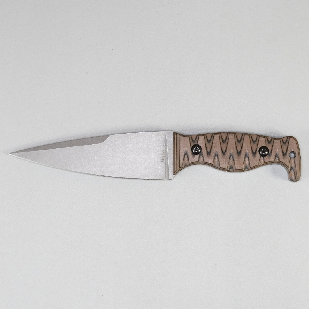 Amtac Blades Custom Magnacut Magnus – Earth Brown/Black G10 Handle 508