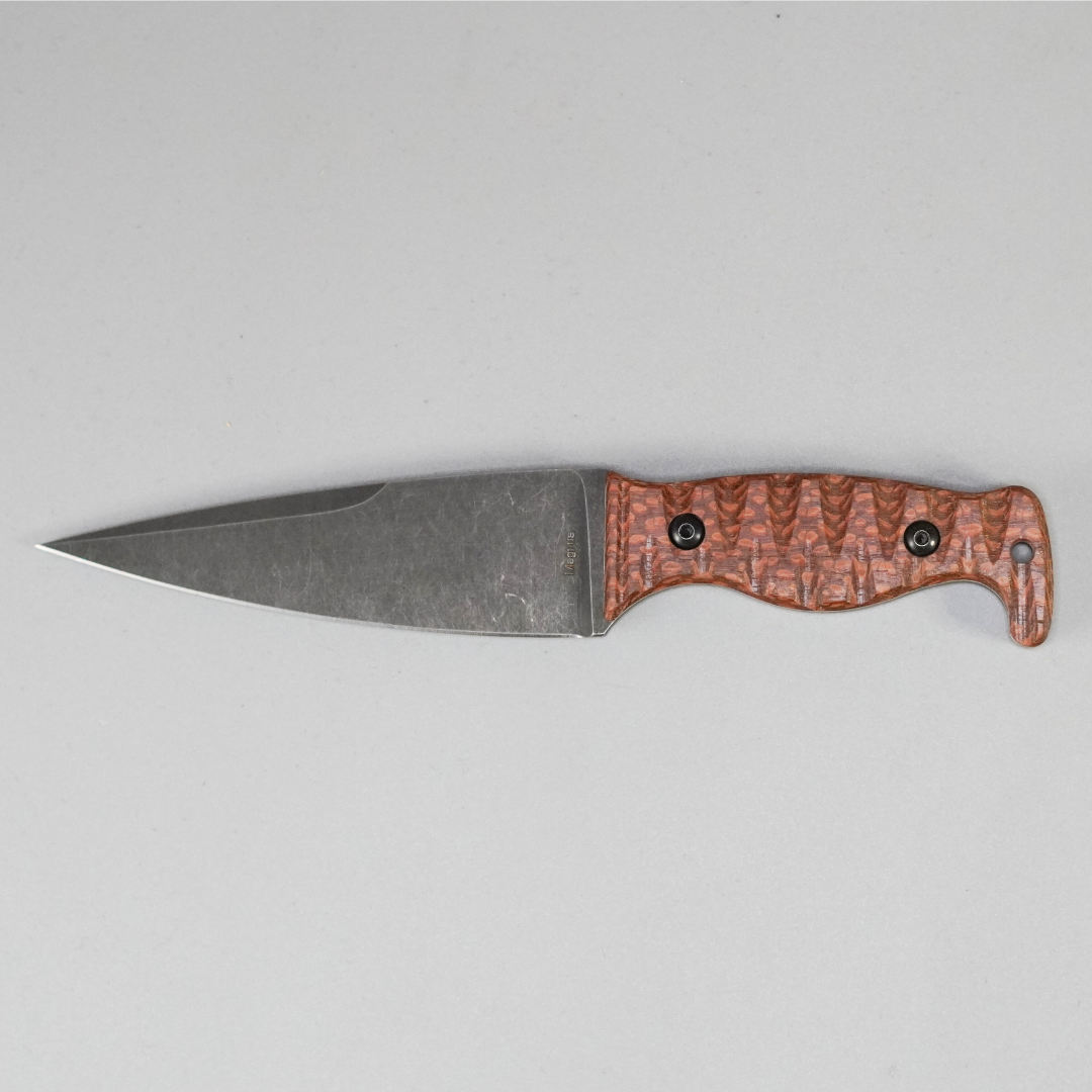 Amtac Blades Custom Magnacut Magnus – Leopardwood with Ivory Liners Wood Handle 513