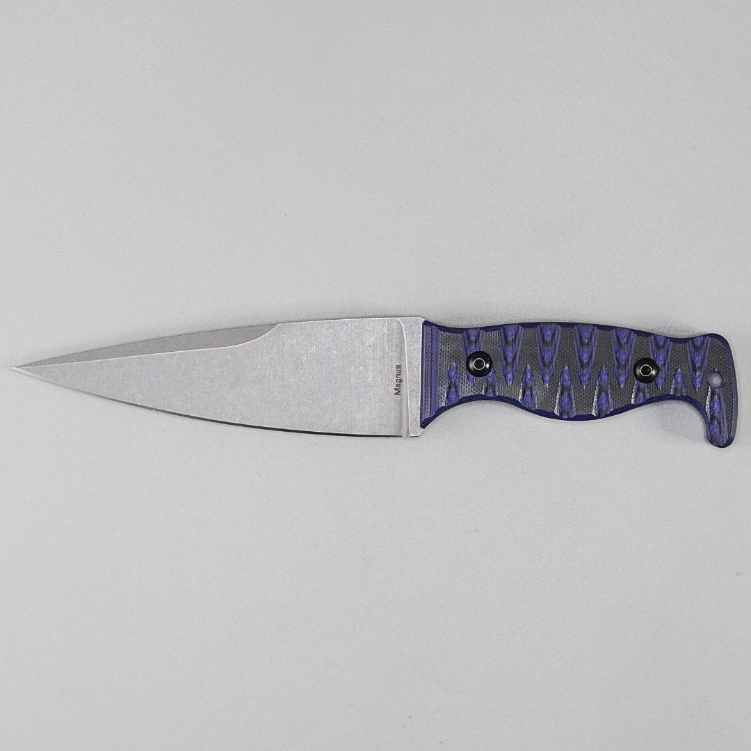 Amtac Blades Custom Magnacut Magnus – Purple/Black G10 Handle 522