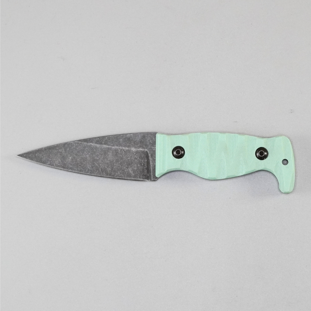 Amtac Blades Custom Magnacut Northman Non-Serrated - Tiffany Blue G10 Handle 1121
