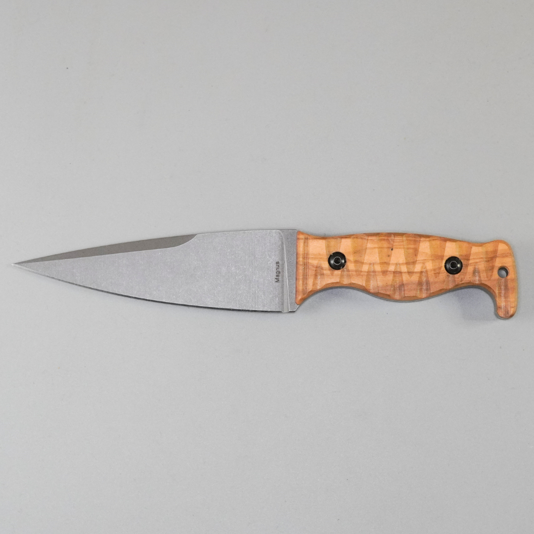 Amtac Blades Custom Magnacut Magnus – Olive Wood with OD Green G10 Liners Handle 544