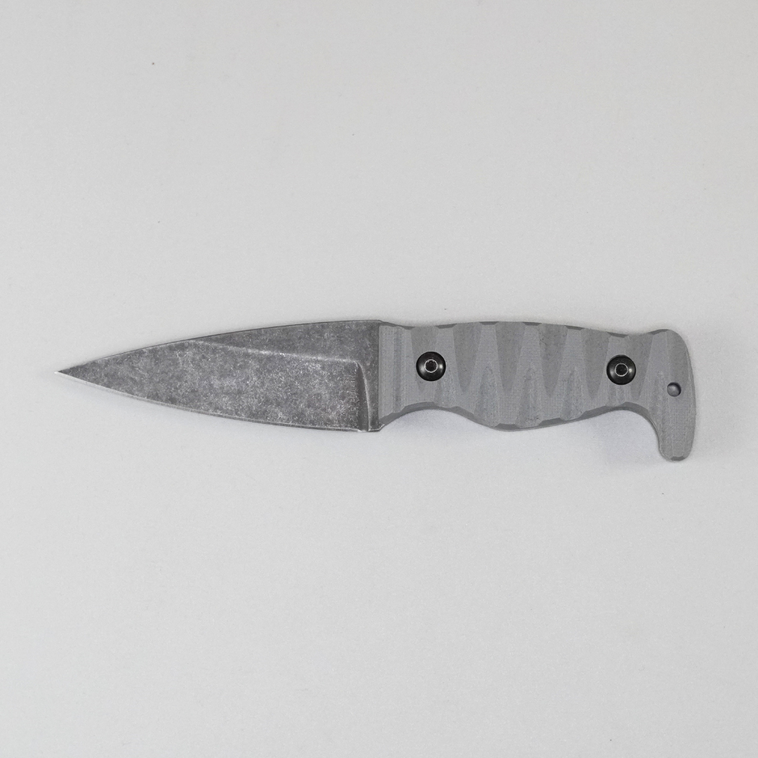 Amtac Blades Custom Magnacut Northman Non-Serrated - G10 Charcoal Grey with Desert Tan Liners Handle 1147