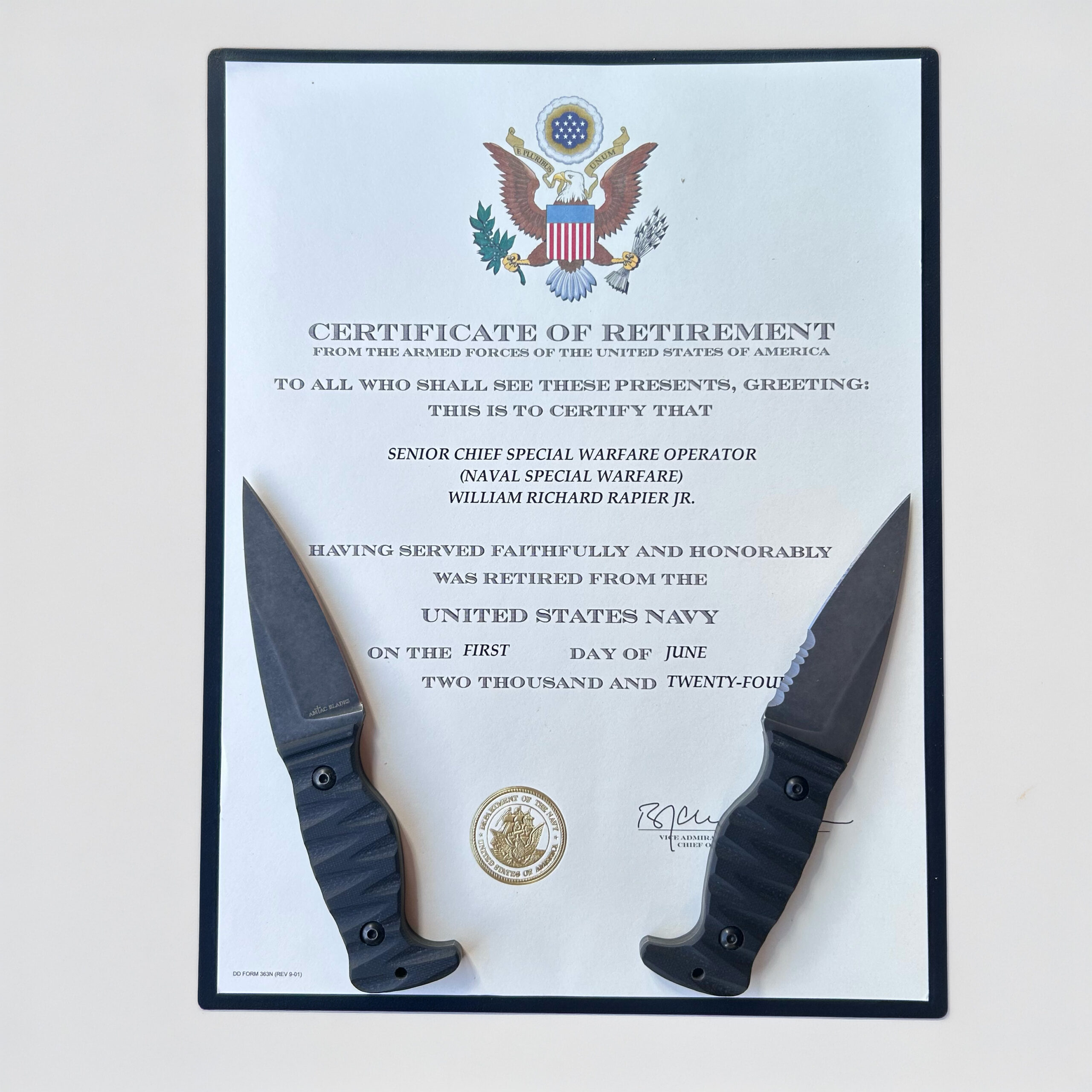 Amtac Blades Magnacut Northman Grad Special **May 1 SHIPPING** - Serrated, Sterile - No Serial Number, No Model, No Amtac Blades Logo