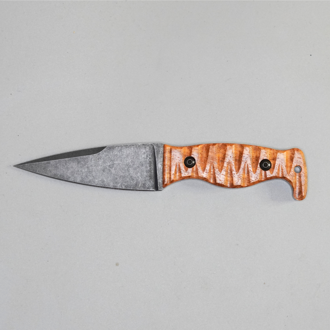 Amtac Blades Custom Magnacut Minuteman II - Stabilized Afzelia Xylay Wood Handle 824