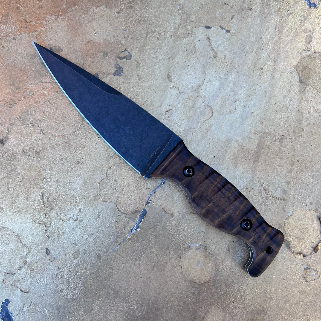 Amtac Blades Custom Magnacut Magnus – Turkish Walnut with Ivory G10 Liners Wood Handle 547