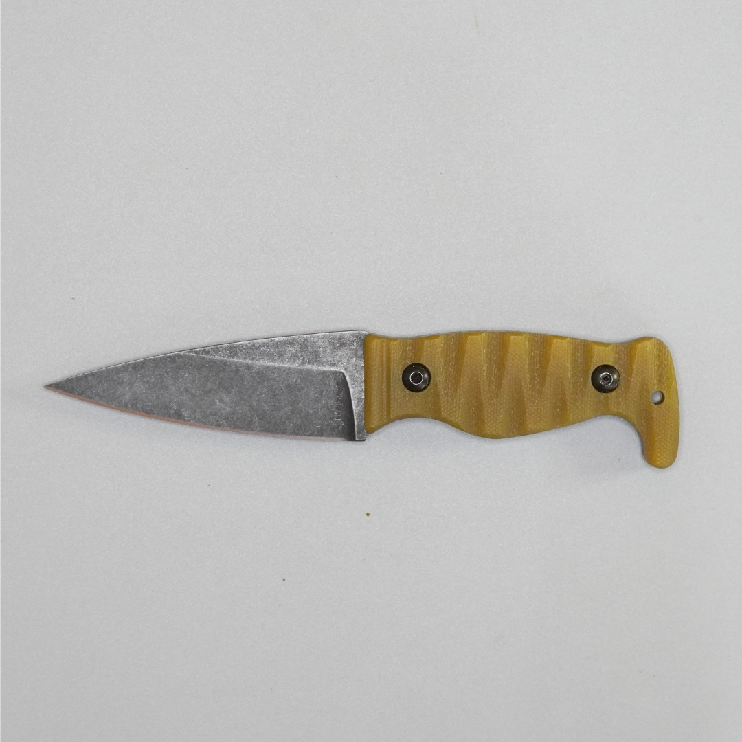 Amtac Blades Custom Magnacut Northman Non-Serrated - G10 Lager with Coyote Brown Liners Handle 1183