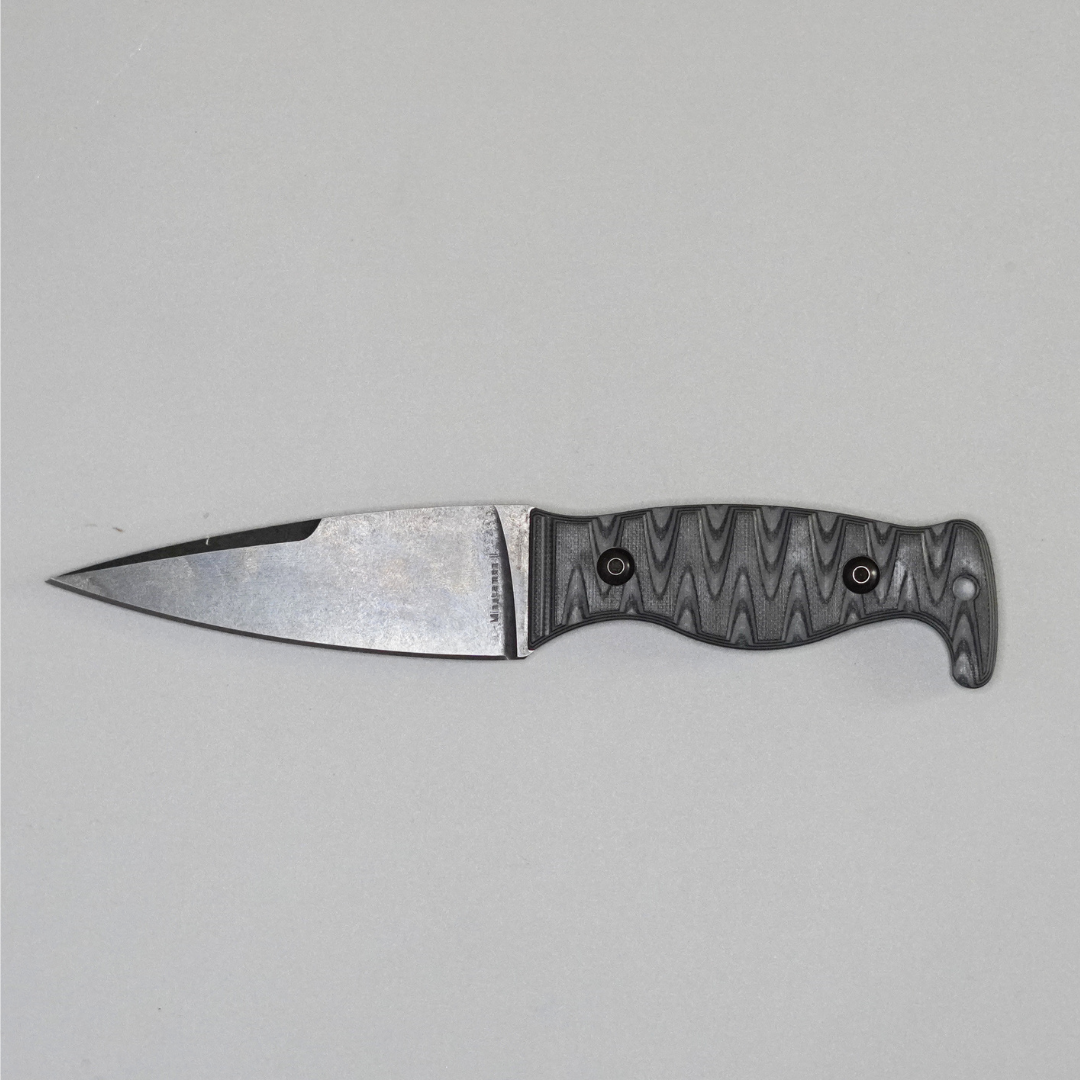Amtac Blades Custom Magnacut Minuteman II Slim - Black/Charcoal Grey Handle 865